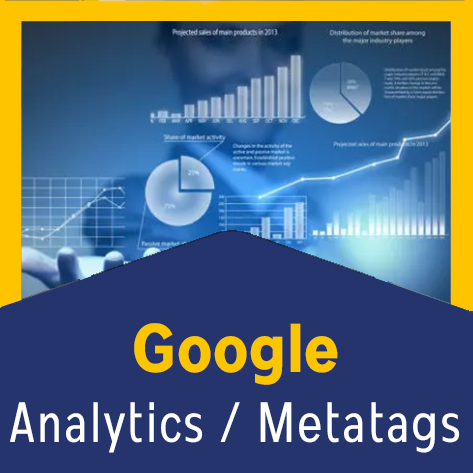 Icono del curso de Google Analytics y Google Metatags